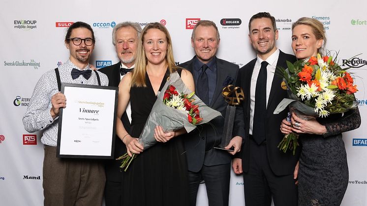 Ambjörn Lätt IVL, Klaus Rosinski Human Bridge, Maria Elander IVL, Magnus Thysell, Stefan Poldrugac och Anna Vilén Sysav