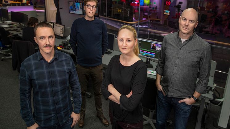 Nominerade i kategorin Årets Förnyare 2018: Oskar Nyqvist, Ola Hjalmarsson, Fredrik Edgren och Linnea Heppling