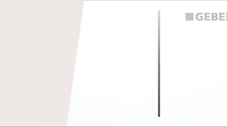 Geberit spolplatta Omega70 - vitt glas