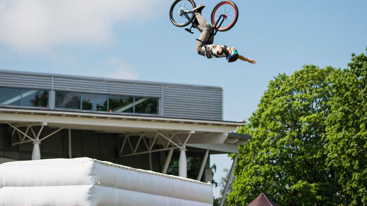 MTB Freestyle uppträder under Vasaloppets sommarvecka 2022