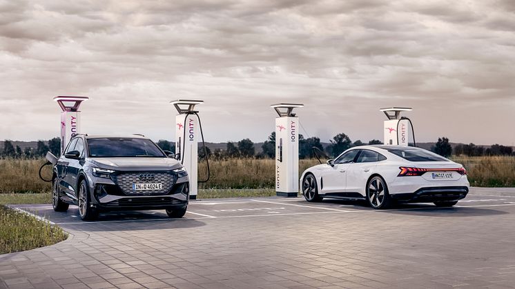 IONITY opfører 5.000 lynladepunkter frem mod 2025 og styrker dermed Audis udbud af opladningsmuligheder