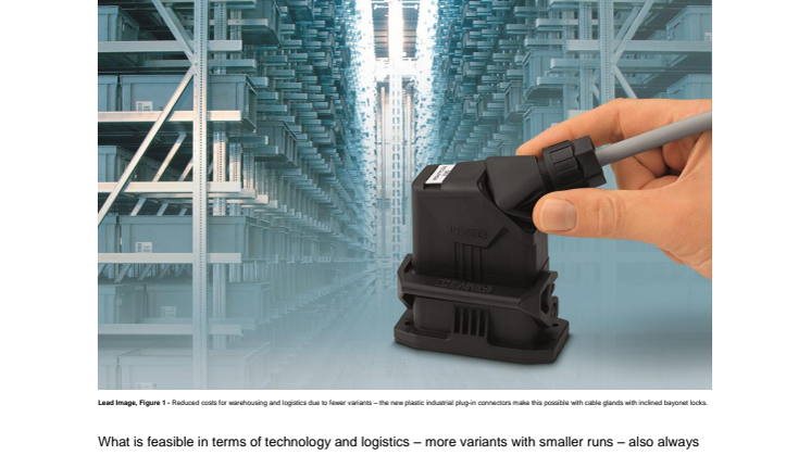 Plastic plug-in connector housing