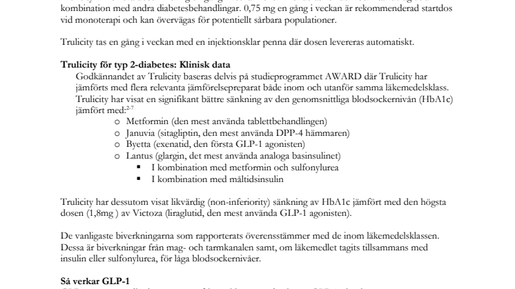 Faktamaterial om Trulicity