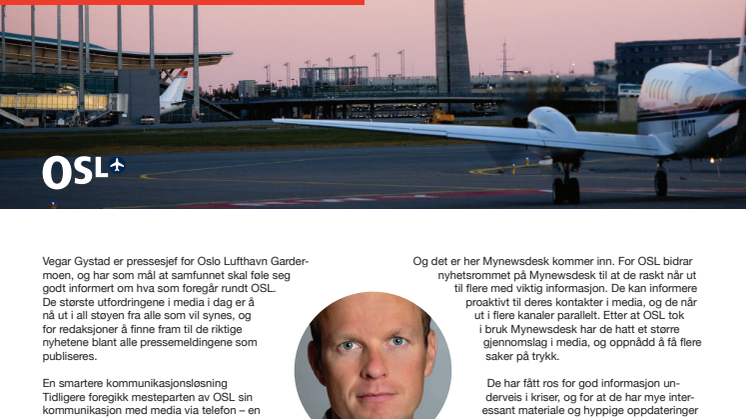 Kundecase med Oslo Lufthavn