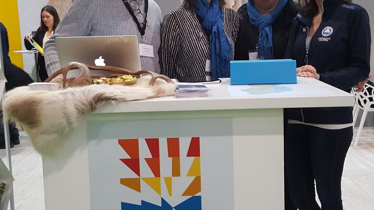 På plats i Utrecht:  Christopher Storm, Granö Beckasin, Therese Holmlund, Svansele vildmarkscenter, Monica Holmgren, Gold of Lapland och Tina Frost, Grönklittgruppen.