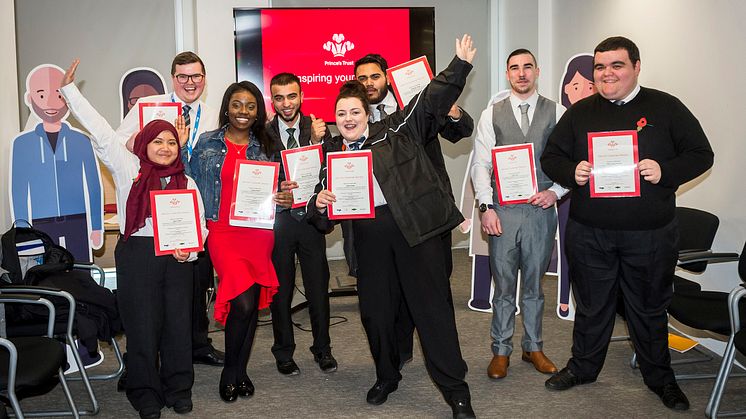 They're hired! From left: Nehar Uddin, Adam Anderson, Yanique Smith, Muhammed Jaffer, Emily Clarke, Baijinder Singh, Luke Leach and Frank J-Ouzman