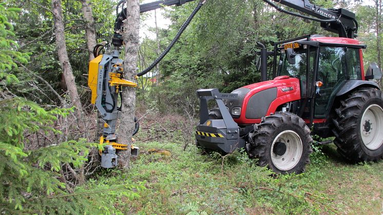 Premiär för skördaraggregat i byggsats på SkogsElmia