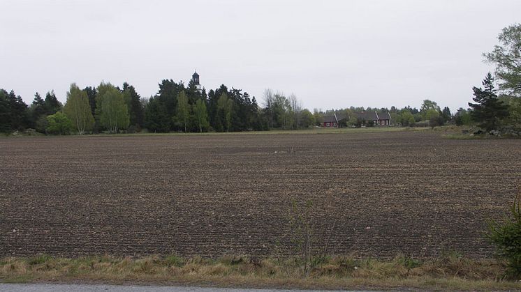 Vy över planområdet i Dingtuna