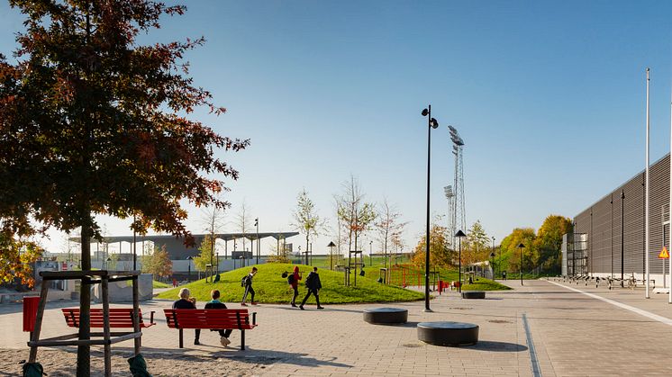 Arenaparken i Lund. Foto: Fojab