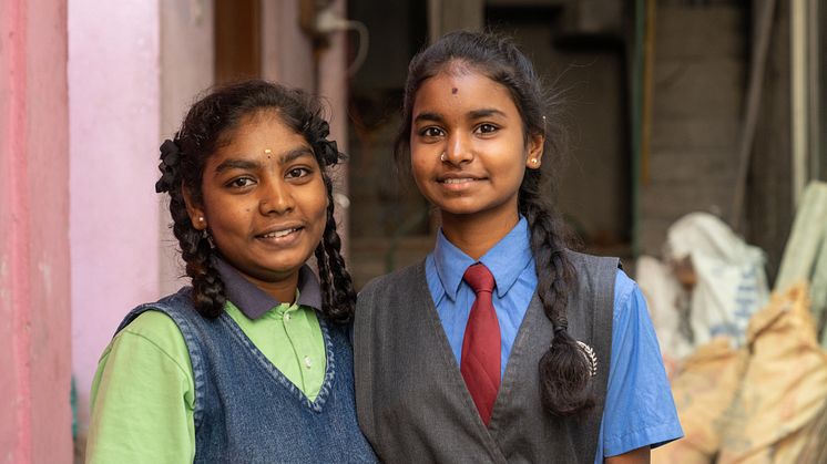 Geetha og Indrani (15) i 2021