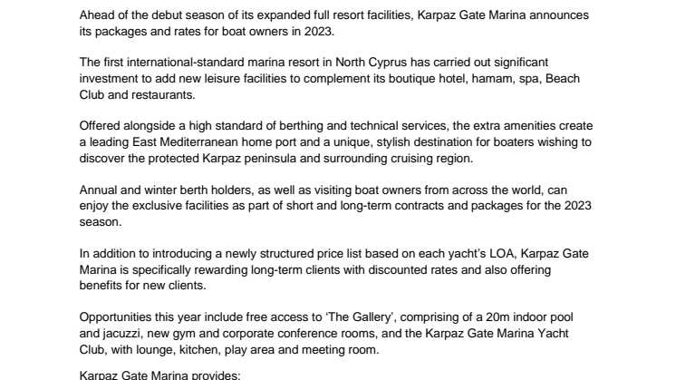 Feb 28 2023 - Karpaz Gate Marina Announces Berthing Packages and Rates for 2023.pdf