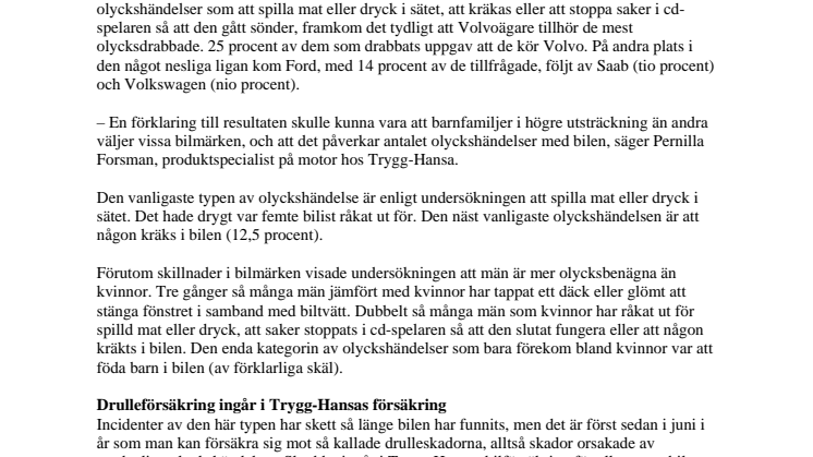 Manliga Volvoägare dräller mest