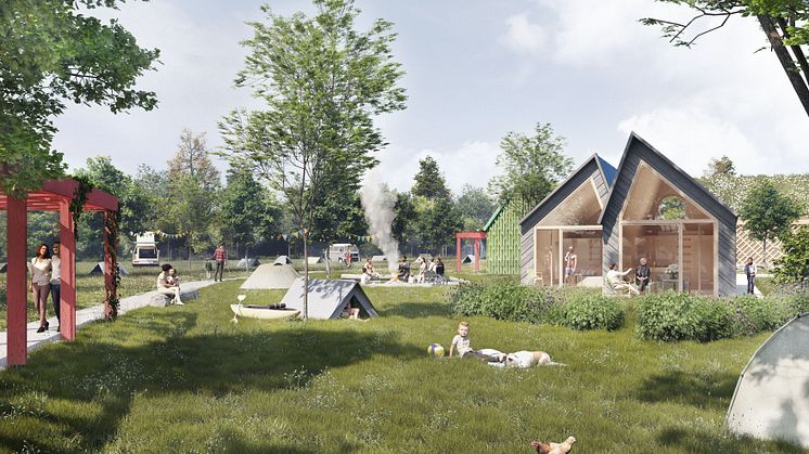 Inklusionscampingplatz am Störmthaler See - Visualisierung