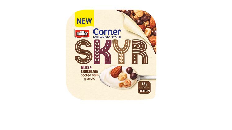 Müller Corner Icelandic Style Skyr - Nuts and Chocolate