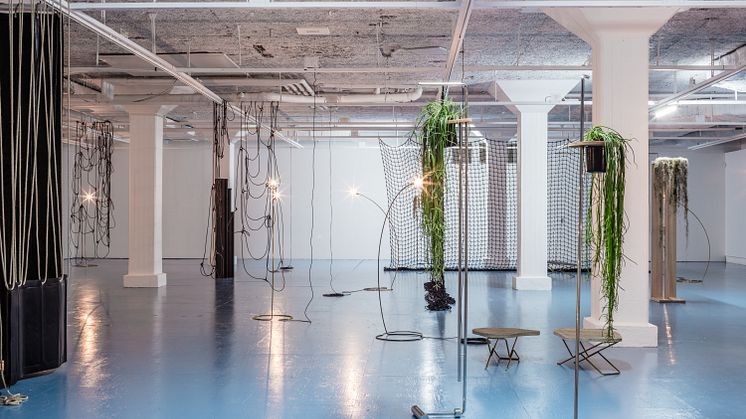 Discrepancies with G.G. av Leonor Antunes på Tensta konsthall