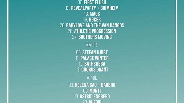 Lille VEGA - program 2021