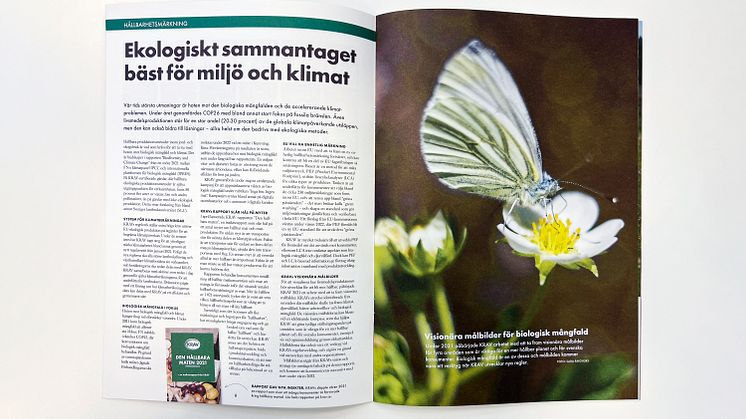 Mer åker- och betesmark på KRAV-certifierade gårdar 2021