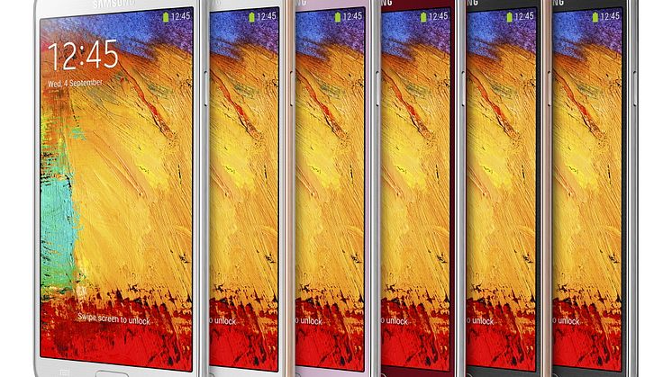 Samsung utvider Galaxy Note 3-serien med nye farger