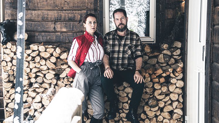 Författarna till trilogin om Nordmark, Margit Richert och Thomas Engström. Foto: Pressbild