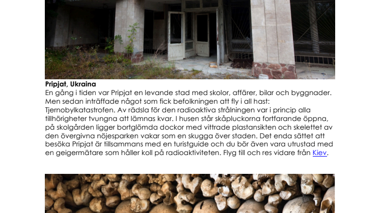 Världens mest skrämmande platser