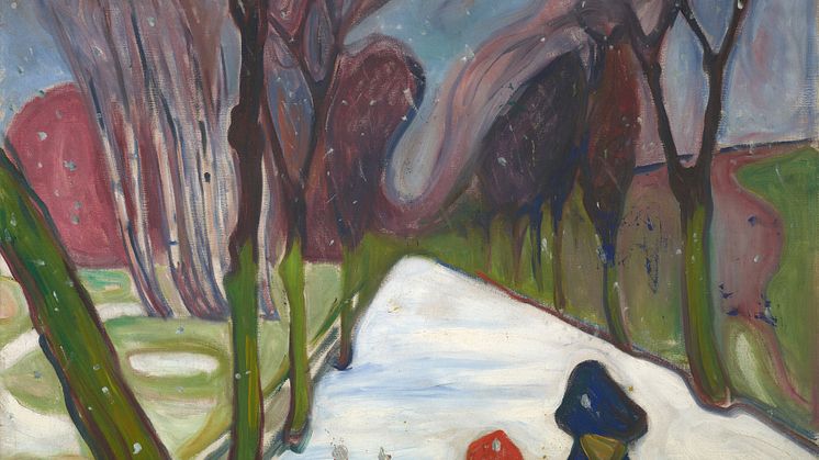 Nysnø i alleen_1906_Olje på lerret_foto@Munchmuseet 