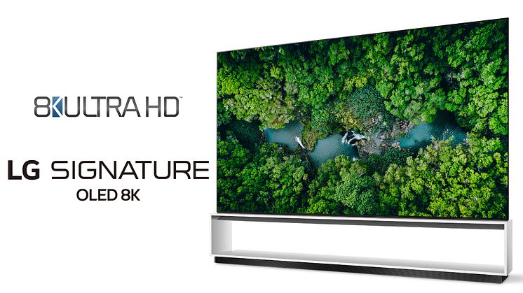 Tv från LG först att överskrida den officiella branschdefinitionen för 8K ULTRA HD-TV-apparater