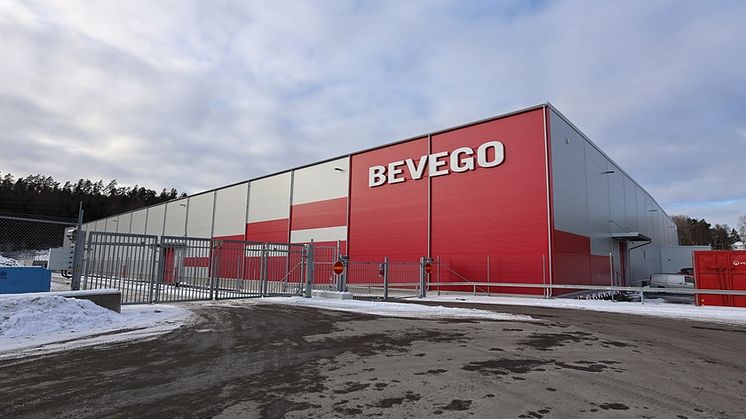 Centrallager och ny fabrik i Landvetter stärker Bevegos position