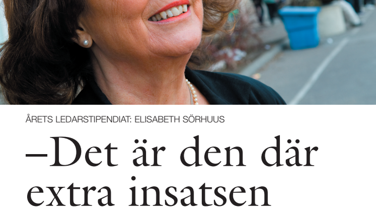 Ledarstipendiat 2008: Elisabeth Sörhuus