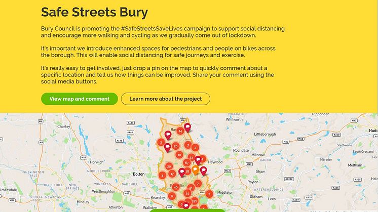One week left to share your ideas to make Bury’s streets safer for walking and cycling