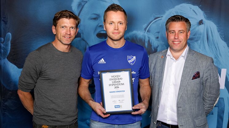 Magnus Arnersten, IFK Mariefred. Här tillsammans med Jesper Blomqvist och Mikael Tykesson.