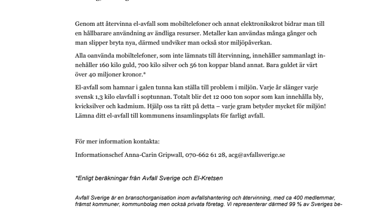 Släng inte julens sopor i galen tunna