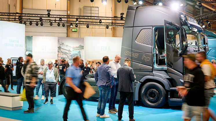 Monter för Volvo Lastvagnar Sverige på Elmia Lastbil 2022