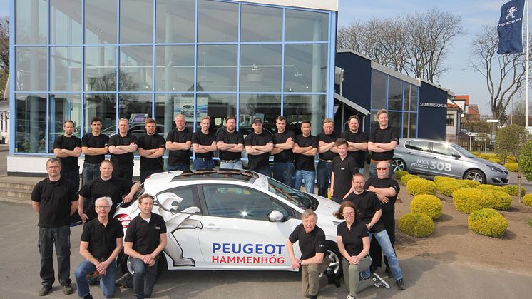Sture Nilssons Bil AB i Hammenhög Årets Peugeot-återförsäljare