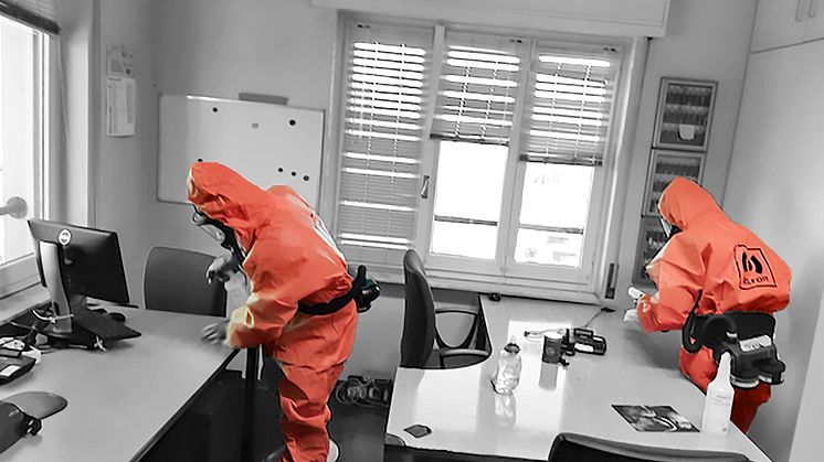 Eindämmung COVID 19 in Raumcontainernäumen