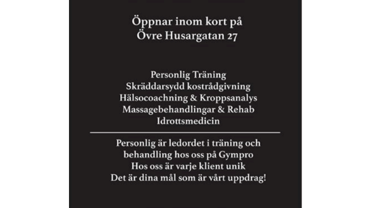Invigning av Gympro PT Studio Linné 