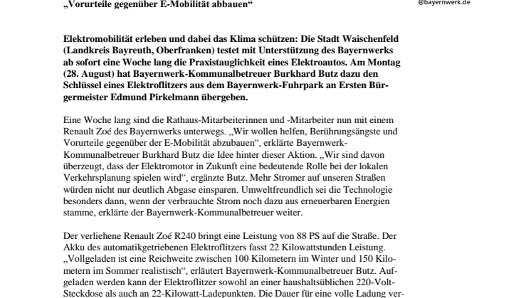 Alltagstest für Elektroflitzer
