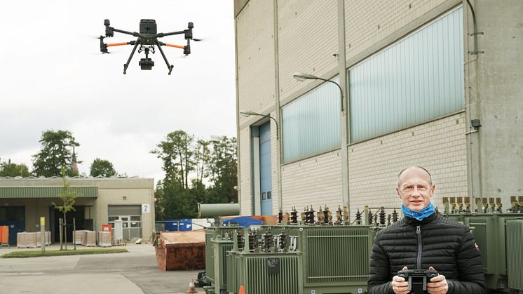 Digitalisierung im Stromnetz: Drohne ersetzt Helikopter