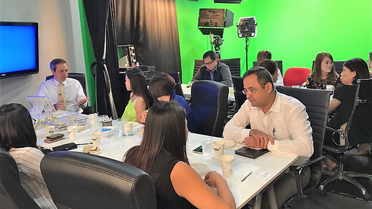 Participants in the APACD Coaching Day on "Best-practise in post-event marketing", at Hong Bao Media's Integrated Communications Centre in Singapore.
