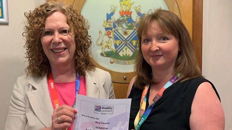 ​Bury becomes first council in GM to win Disability Confident Leader status
