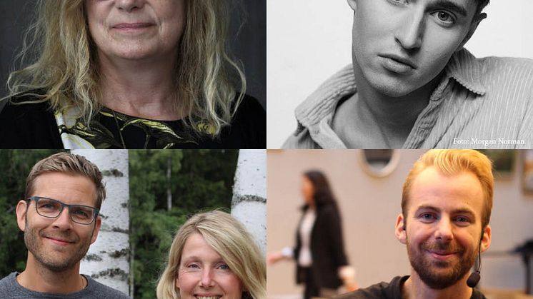 Finalisterna i Årets Nätängel 2019: Staffan Taylor, Hampus Nessvold, Elza Dunkels och Milstensskolan i Täby (Carin Thörnqvist och Pelle Wijkström) 