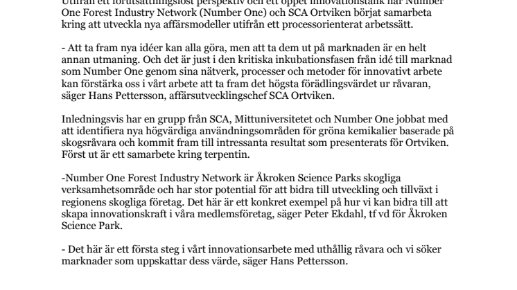 Nytt samarbete för framtagande av framtidens produkter
