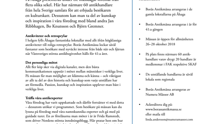 Unika föremål med historia söker nytt hem
