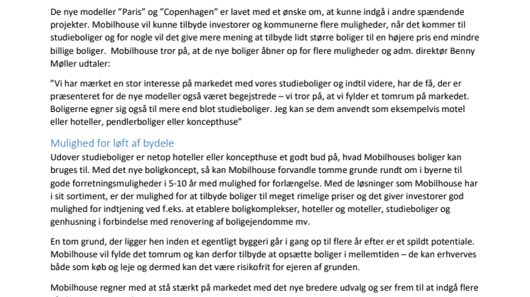 Mobilhouse skubber igen til rammerne for midlertidige boliger