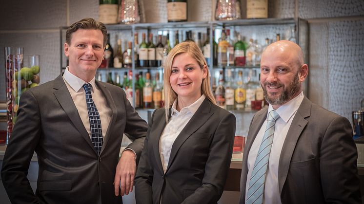 Holger Kaden, Kathrin Meyer und Alexander Münich bei Pernod Ricard Deutschland
