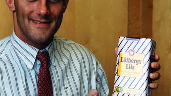 First Löfbergs package with organic coffee