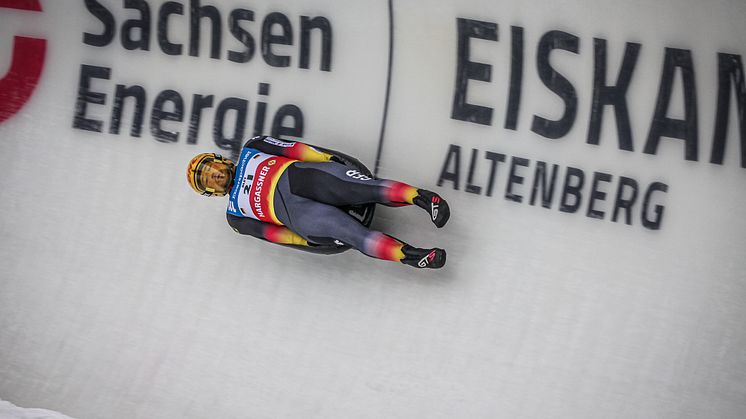 Rennrodeln am SachsenEnergie-Eiskanal Altenberg (Foto: FIL/Mareks Galinovskis)