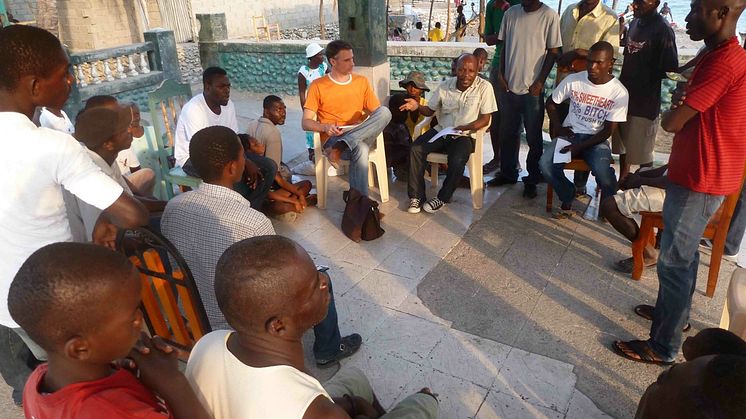 Medborgarmöte i Les Cayes på Haiti