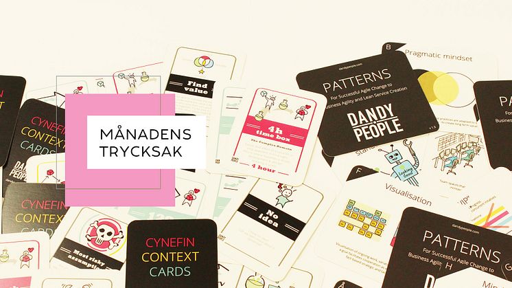 Dandy People vinner månadens trycksak för augusti 2018 med sina kreativa kortlekar