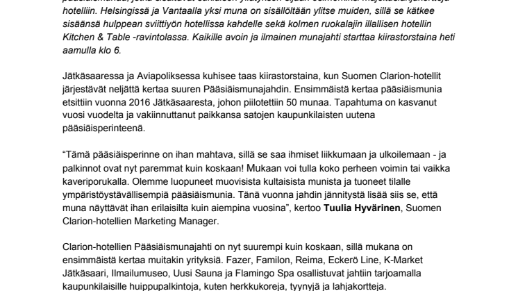 Tämä munajahti sopii joka pääsiäispupulle ja -tipulle – Helsinkiin ja Vantaalle kätketään kiirastorstaina 200 pääsiäismunaa