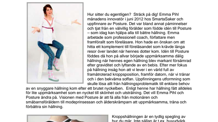Emma Phil månadens innovatör  hos SmartaSaker.se i juni.